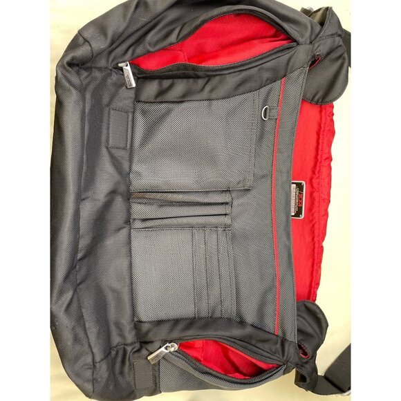 Tumi Unisex Cross Body Messenger Laptop Black Nylon Bag #51120 SKU 5852 - Picture 7 of 9